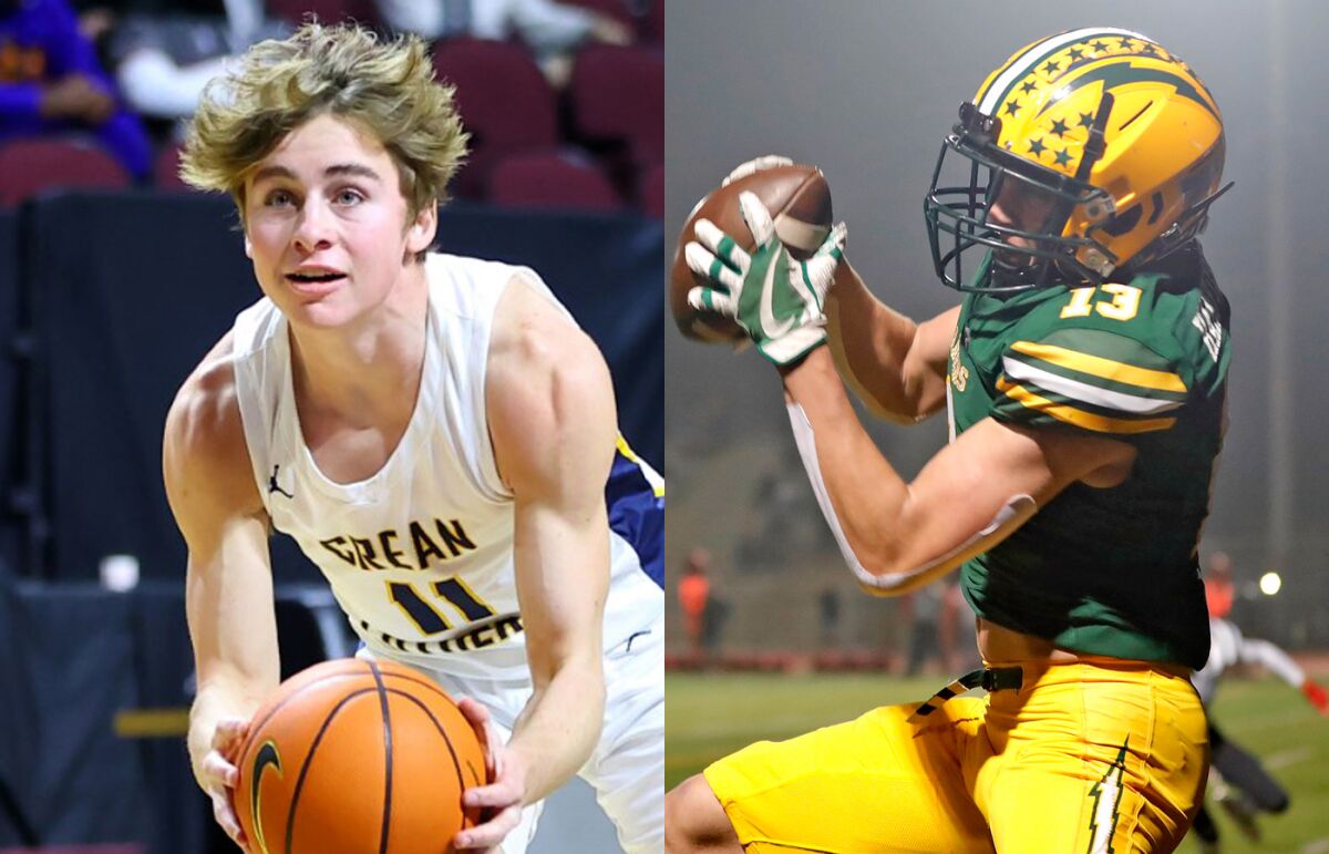 Jack Fairchild of Crean Lutheran and Tyler Hampton of Edison.
