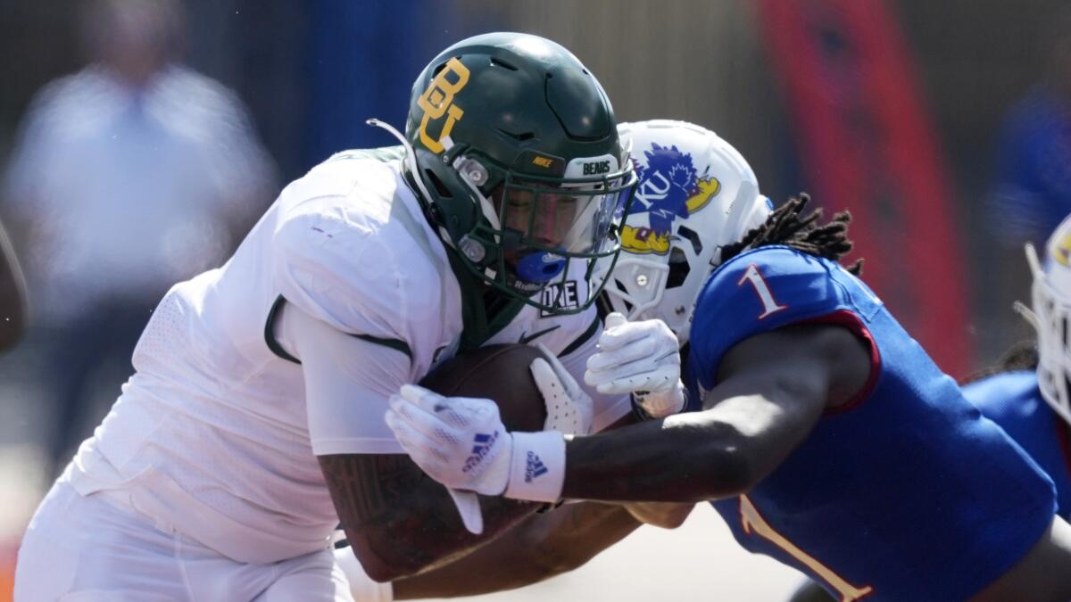 Baylor rides solid ground game to 45-7 victory over Kansas - The San Diego  Union-Tribune