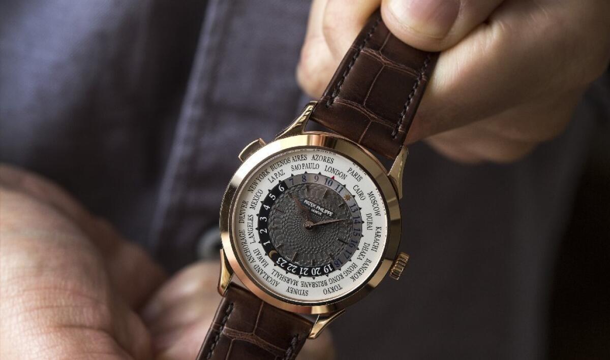 The rose-gold version of the World Time Ref. 5230 watch from Patek Philippe's Complications collection has a complex design that has been updated.