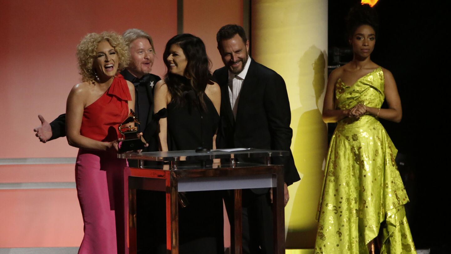 "Girl Crush" by Little Big Town takes home the Grammy for country duo/group performance.