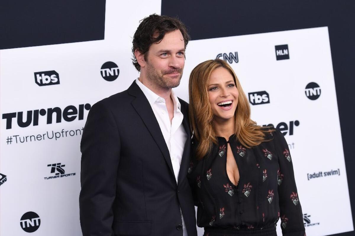 Tom Everett Scott and Andrea Savage.