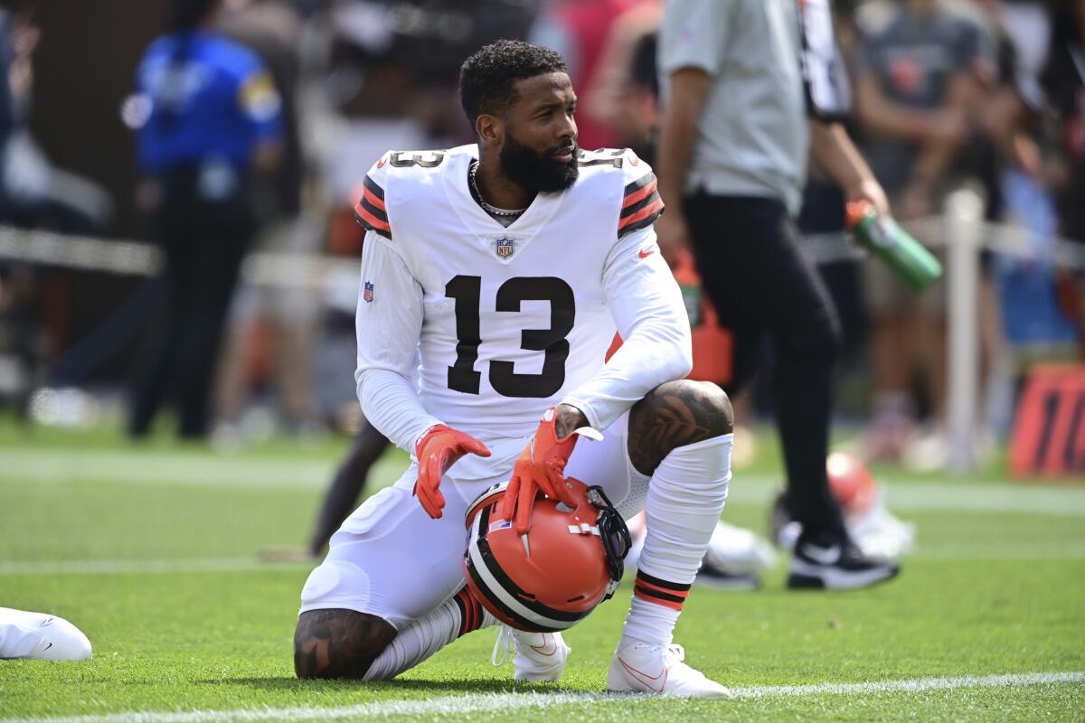 Go route: Browns' Beckham to return Sunday against Bears - The San