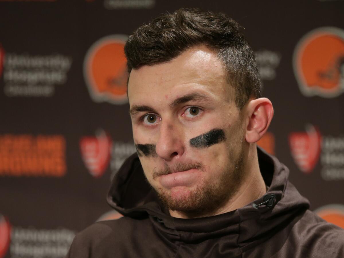 Johnny Manziel's Twitter account disappeared soon after he tweeted advice to President Trump.