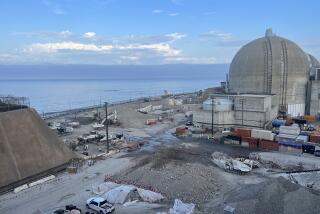 An August 2023 photo of the dismantlement work at the San Onofre Nuclear Generating Station 