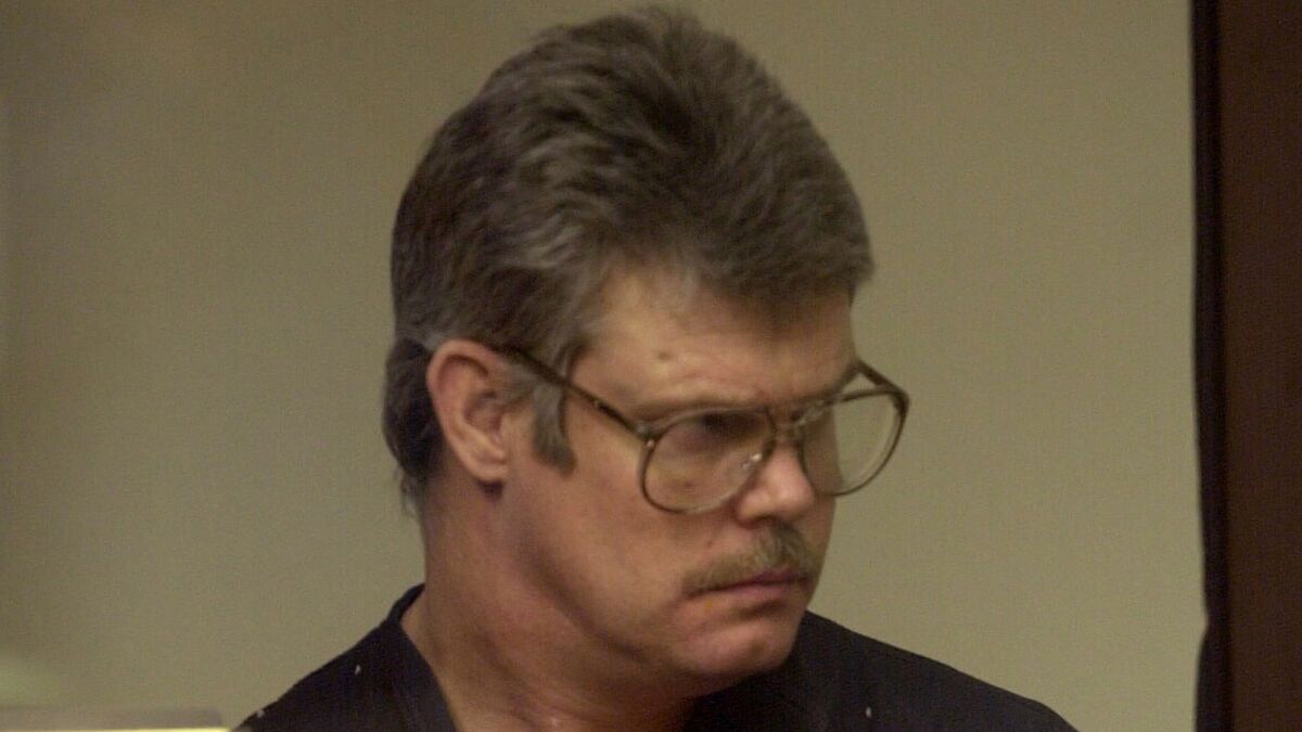  Scott Thomas Erskine appears in court in 2001 shortly after his arrest for the murder of two boys in 1993.