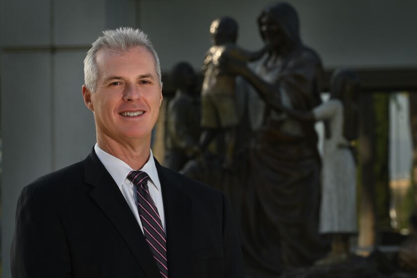 Mike Brennan is the new president of Mater Dei High School.