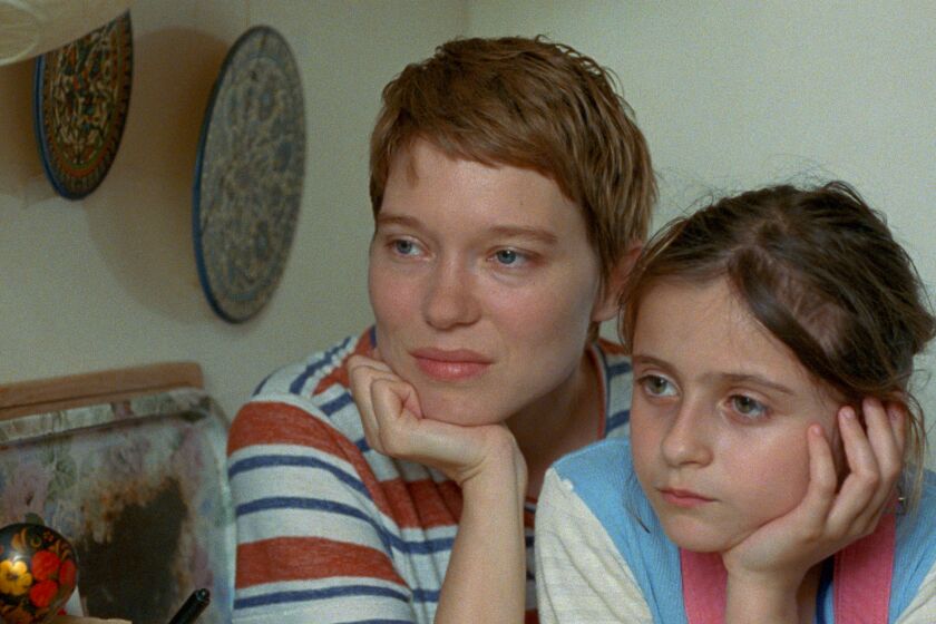 Léa Seydoux and Camille Leban Martins in "One Fine Morning."