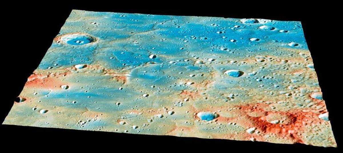 Scientists said NASA's Messenger spacecraft would create a new crater, suitable for future study, when it crashed somewhere in this patch of Mercury's surface.