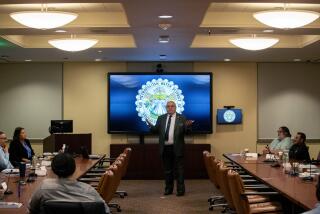 Los Angeles, CA - June 28: Adel Hagekhalil, general manager of the Metropolitan Water District of Southern California, speaks to a group of new managers at MWD headquarters on Wednesday, June 28, 2023 in Los Angeles, CA. (Brian van der Brug / Los Angeles Times)