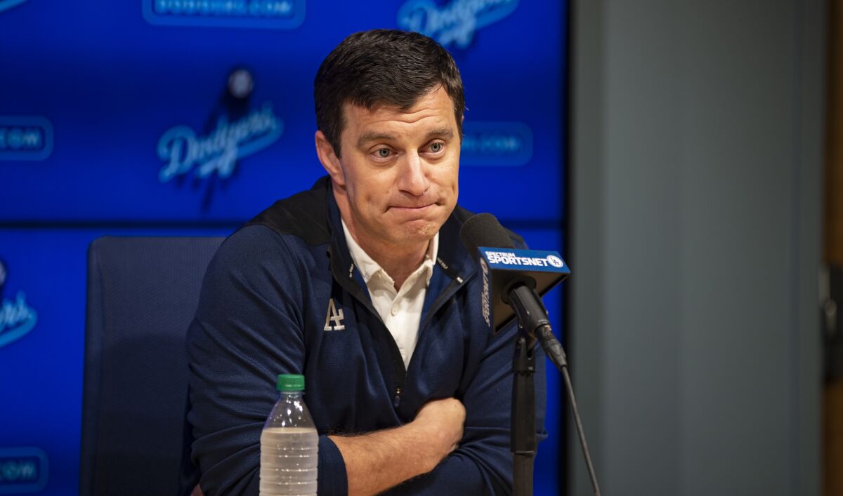 Dodgers President of Baseball Operations Andrew Friedman