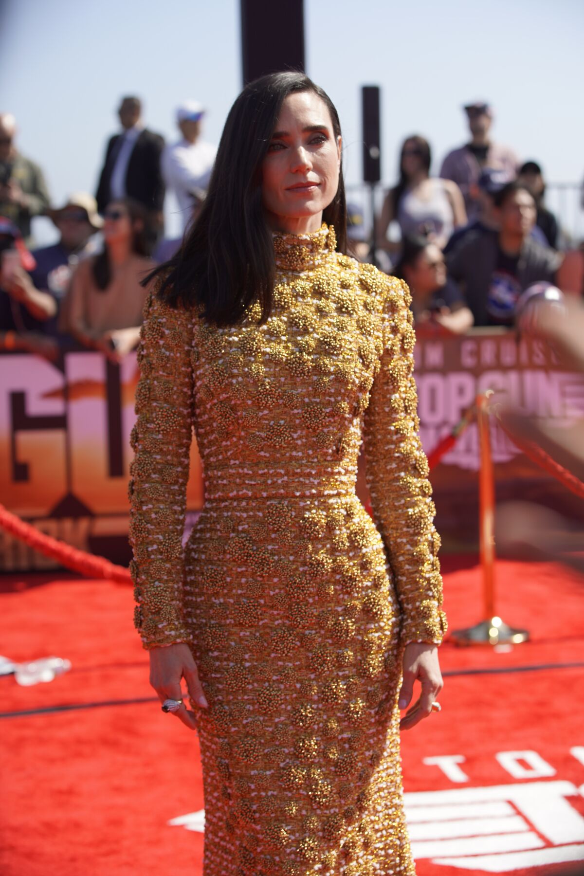 Jennifer Connelly who plays Penny Benjamin attends the global premiere of Top Gun: Maverick.