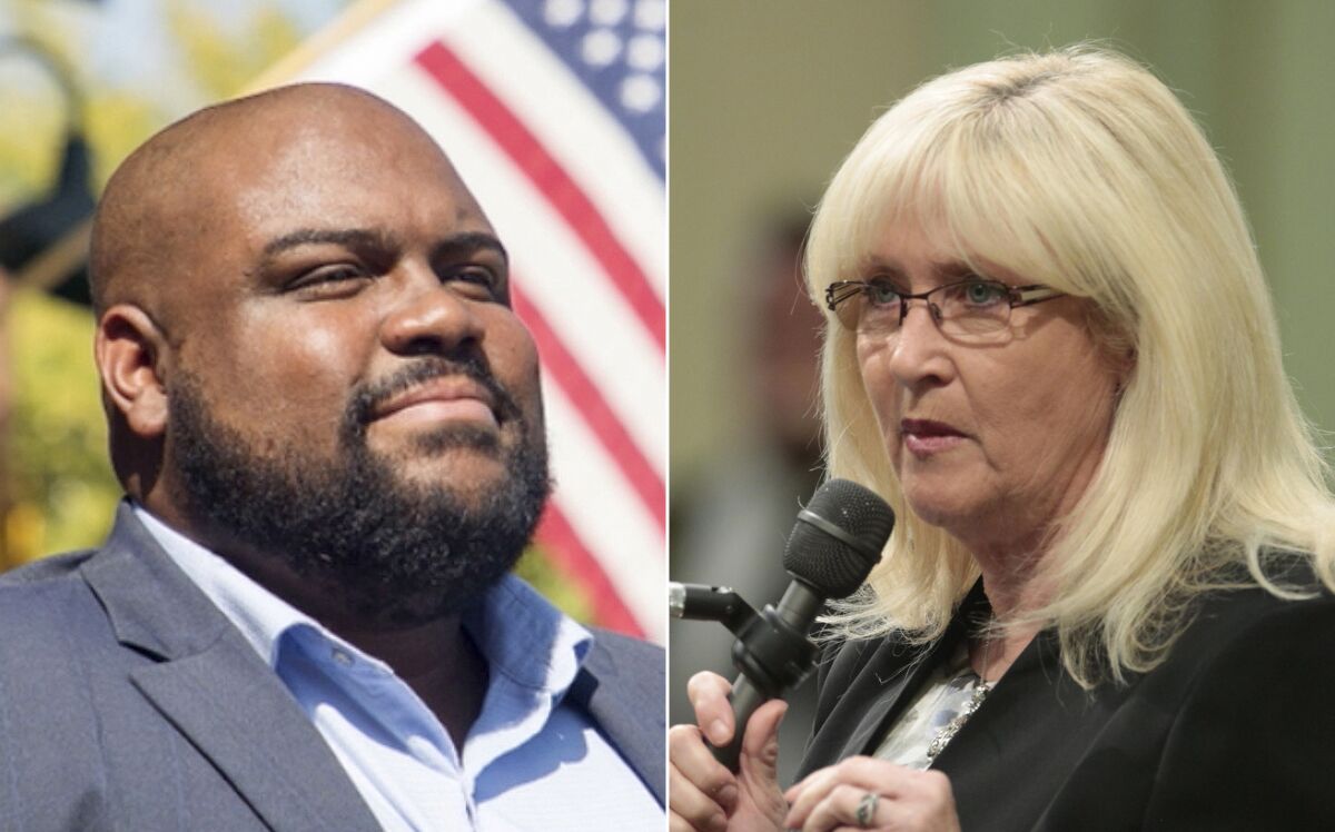 Lourin Hubbard and Connie Conway in separate photographs.