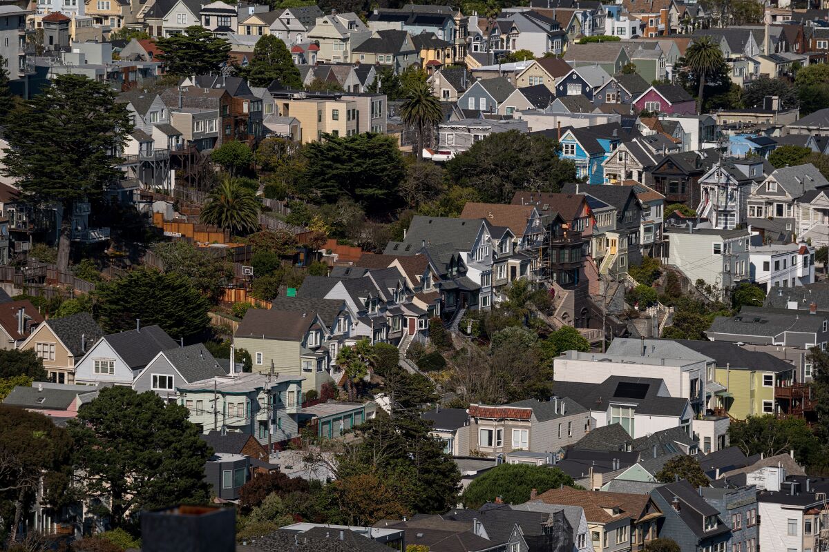 Residential homes in San Francisco.