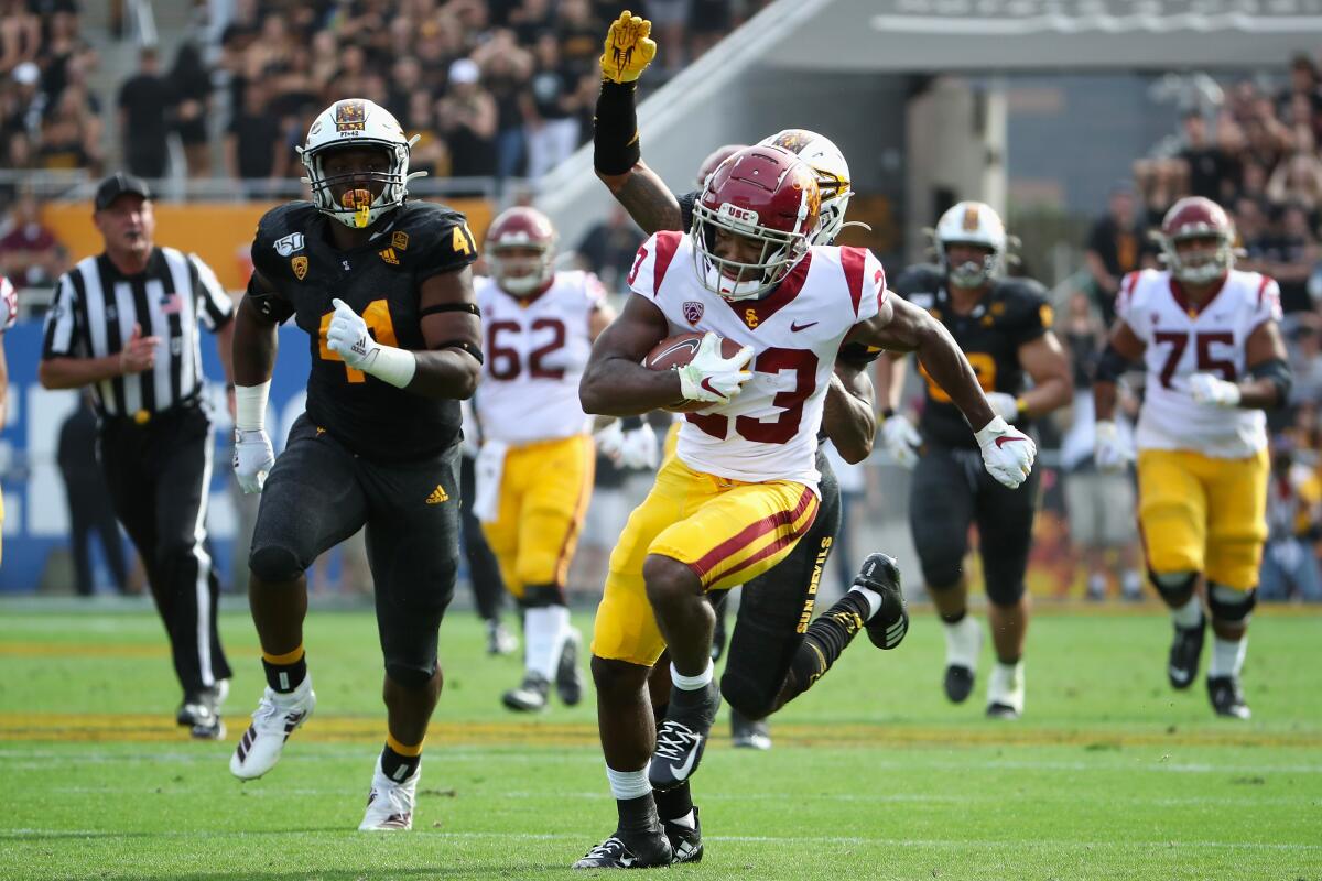 Running back Kenan Christon scored on this 58-yard run.