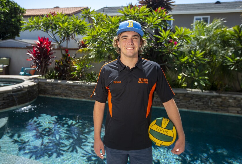 Huntington Beach High's Ethan Crooks has committed to play for UCLA in water polo.