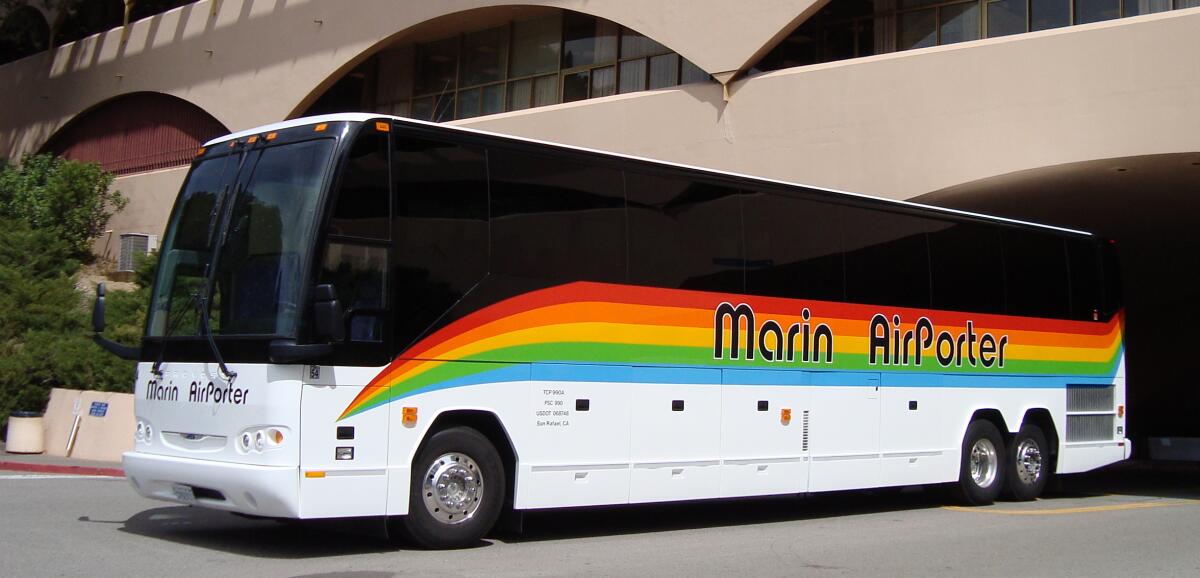 A Marin Airporter bus
