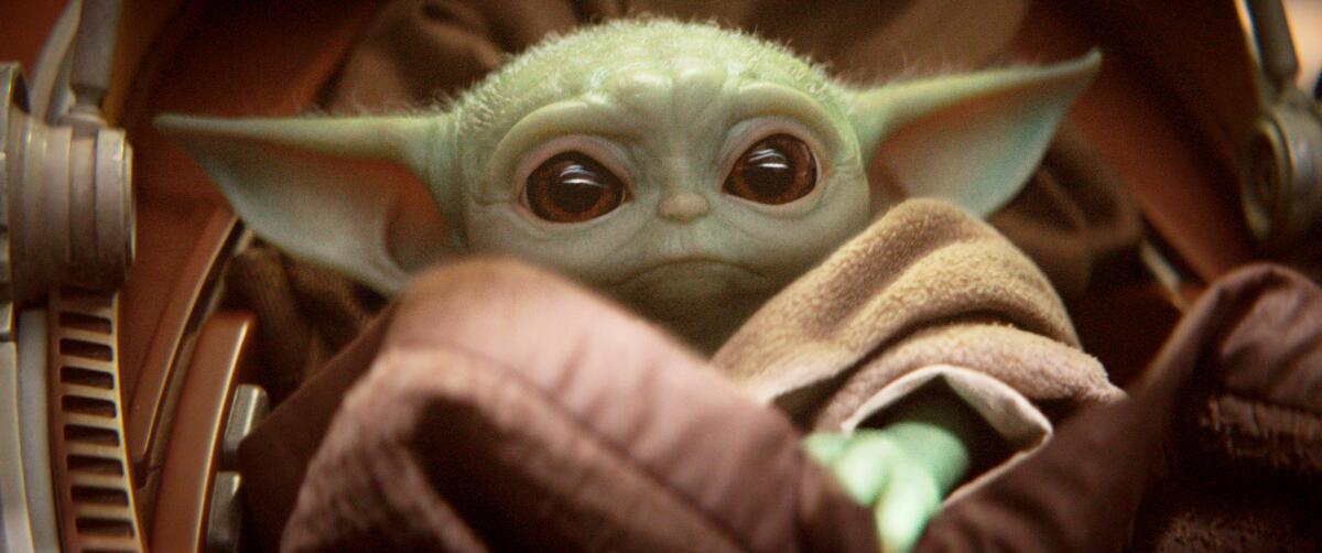 Baby Yoda, aka The Child, in "The Mandalorian"