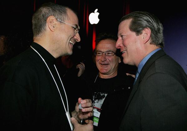 Steve Jobs, Robin Williams & Al Gore