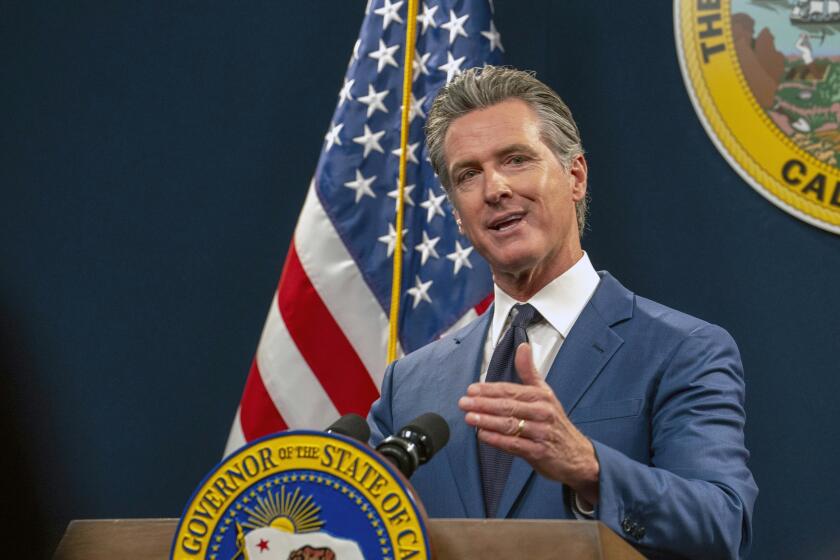 FILE -- California Gov. Gavin Newsom speaks during a news conference in Sacramento, Calif. on May 10, 2024. California residents will be able to watch Gov. Gavin Newsom's State of the State address online this week, his office said Sunday. (AP Photo/Rich Pedroncelli,File)