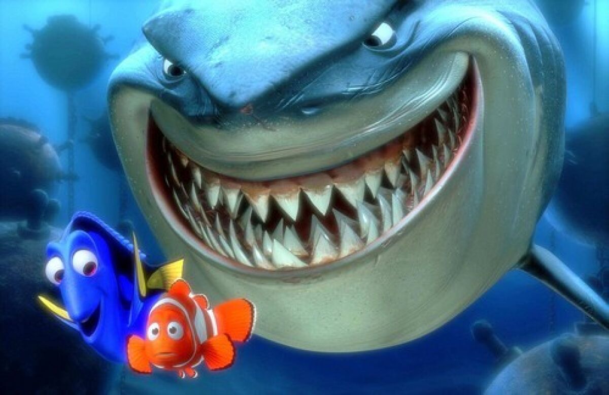 A scene from the movie "Finding Nemo."