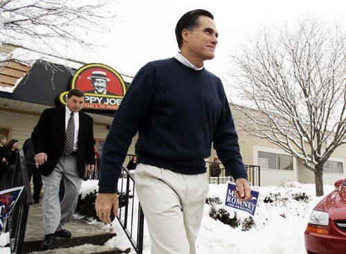 Romney at Happy Joe's