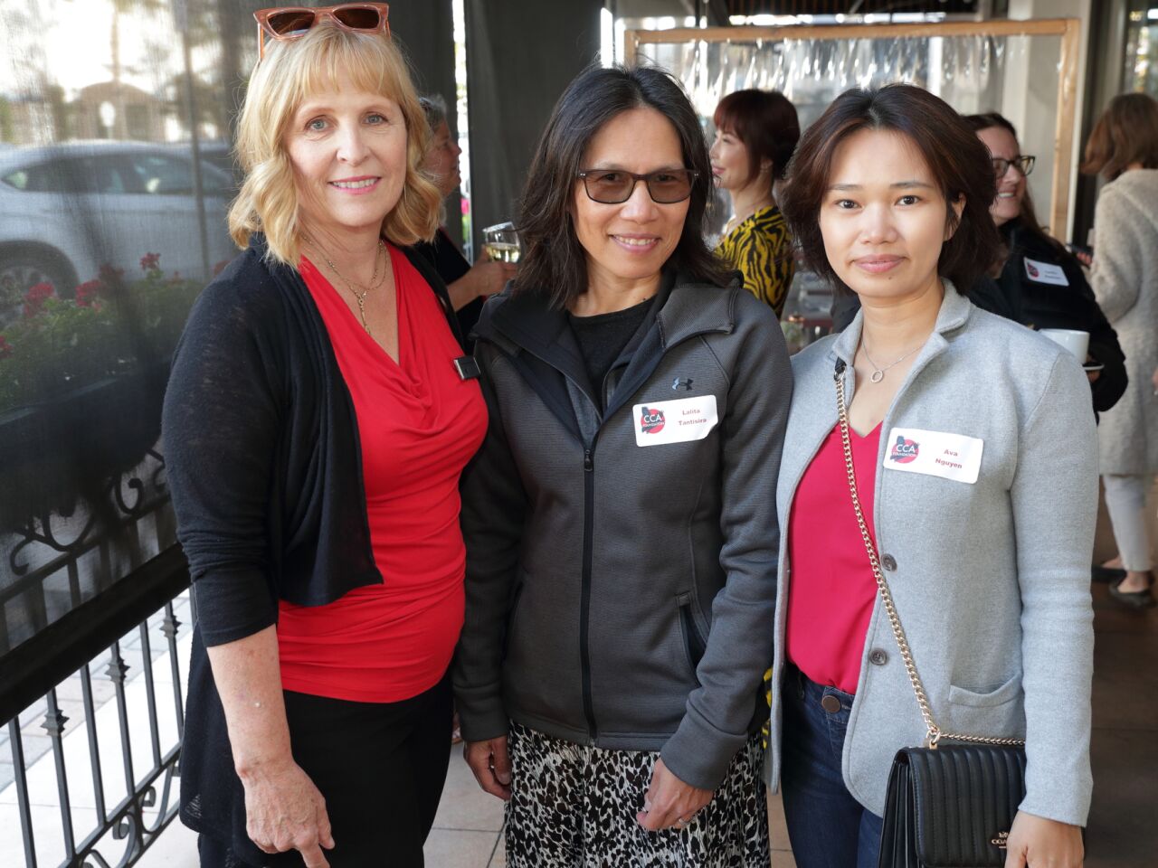 CCA Foundation Executive Director Joanne Couvrette, Lalita Tantisira, Ava Nguyen