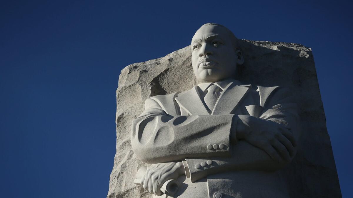 The Martin Luther King Jr. Memorial in Washington.