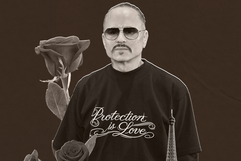 Willy Chavarria with Roses.