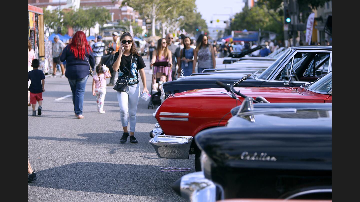 Crowds came out for the annual Cruise Night, along Brand Blvd. in Glendale on Saturday, July 15, 2017. The event included more than 350 classic vehicles, live entertainment and fireworks.