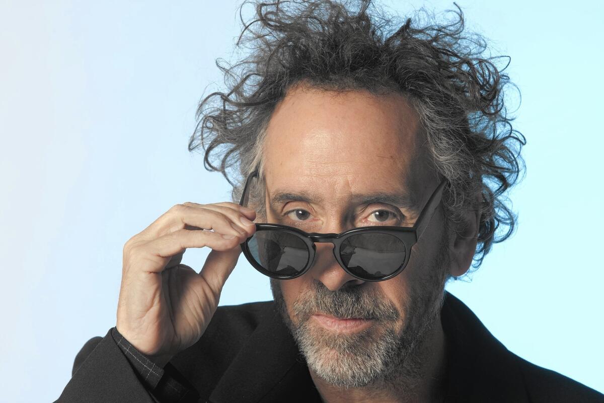 Tim Burton at the Beverly Hiton Hotel in Beverly Hills.