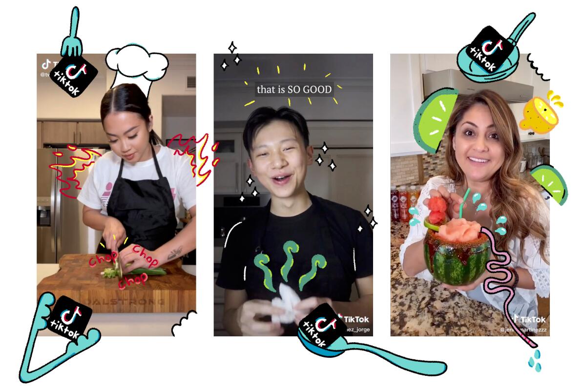 How Tiktok Cooking Stars Defy The Traditional Career Path Los Angeles Times