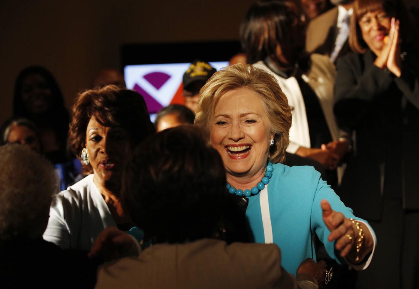 Hillary Clinton campaign swing through Los Angeles