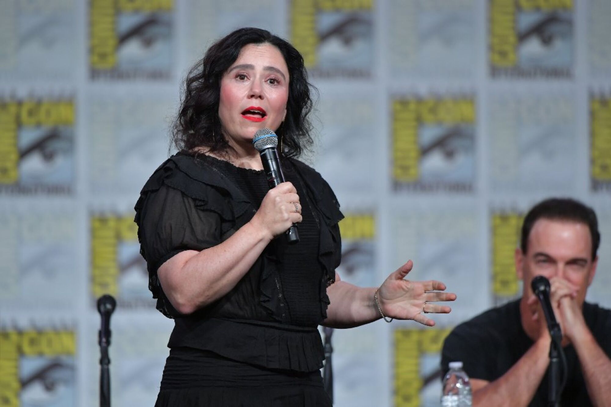 Alex Borstein speaks at the "Family Guy" Panel during 2019 Comic-Con International at San Diego Convention Center on July 20, 2019 in San Diego, California.