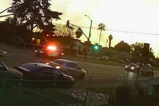 Security footage released by the Los Angeles Police Department involving a squad vehicle hitting a pedestrian 