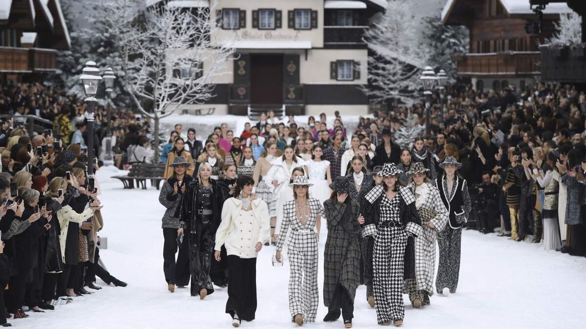 The fall and winter 2019 Chanel runway show at Paris Fashion Week featured the final collection designed by Karl Lagerfeld, who died Feb. 19.