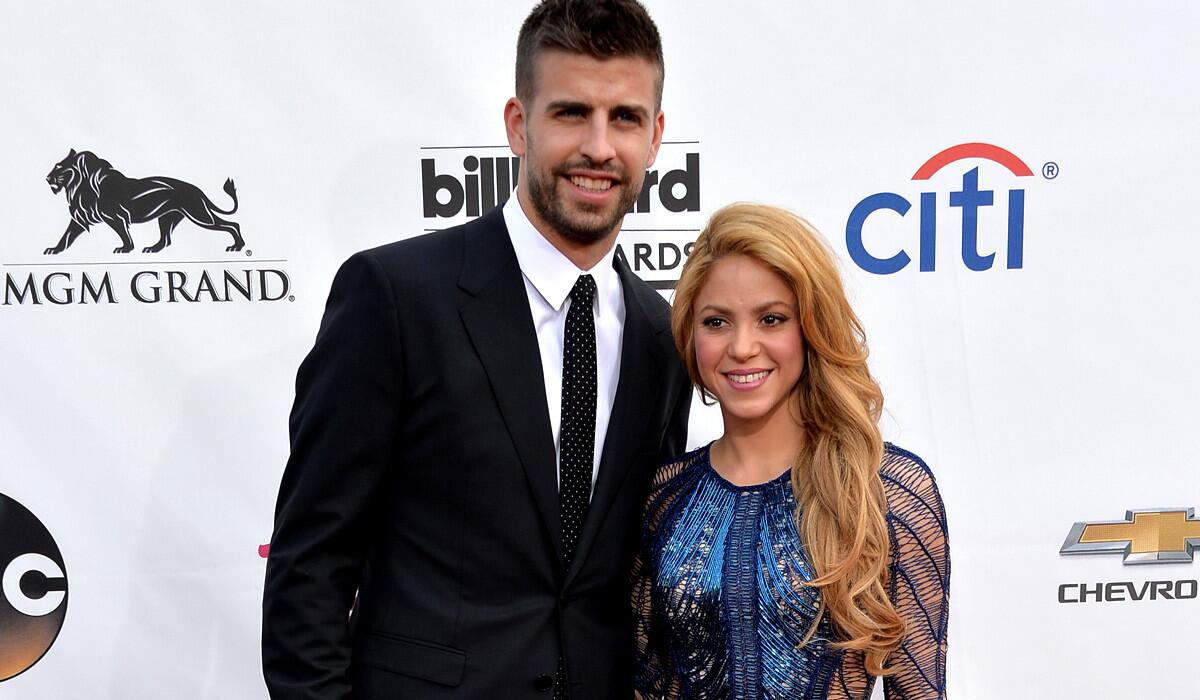 Spanish soccer star Gerard Pique and Shakira at the Billboard Music Awards in Las Vegas in May. The couple, parents of an 18-month-old son, met at the 2010 World Cup.