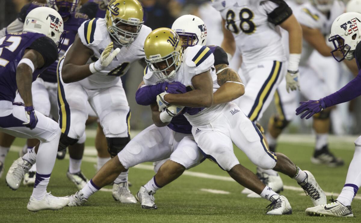 UCLA running back Paul Perkins has rushed for 1,169 yards in 189 carries for the Bruins this season.