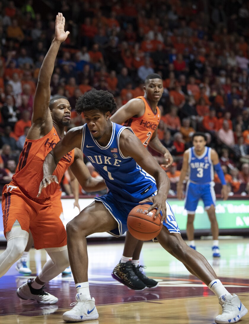 No 10 Duke Rallies Past Virginia Tech 77 63 The San Diego