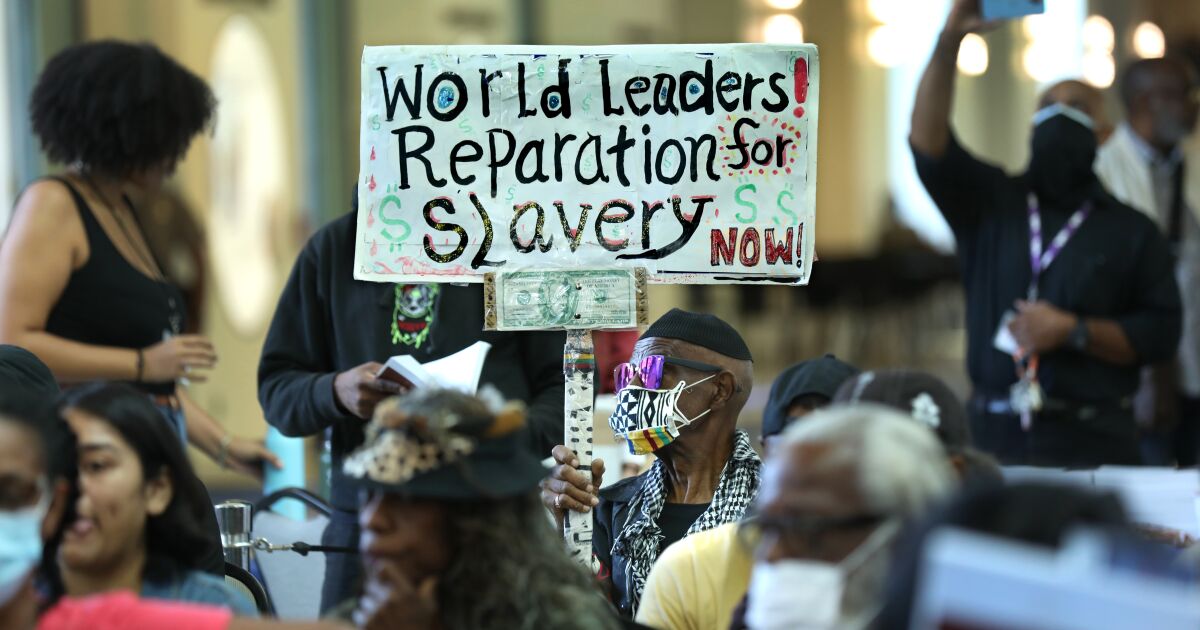 Kamilah Moore Speaks On Reparations In California Los Angeles Times
