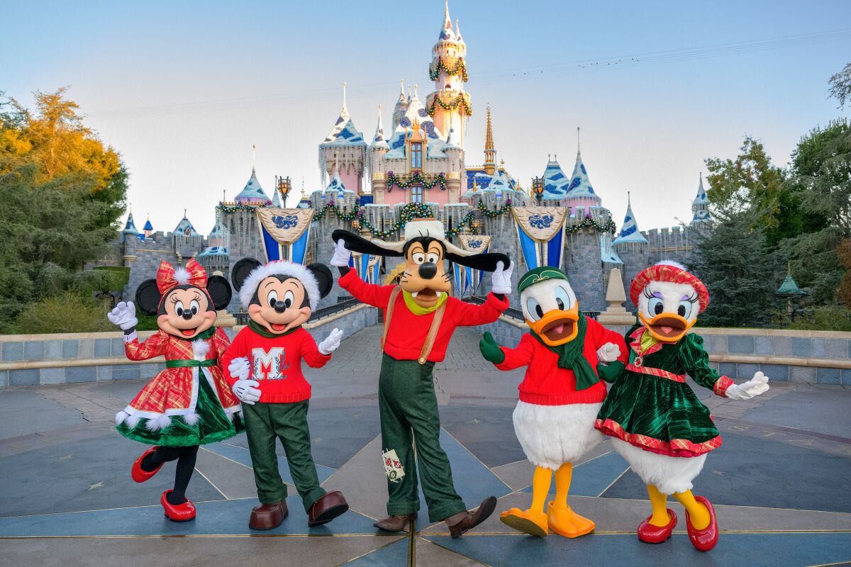 Disneyland's holiday decorations are now up through Jan. 8 