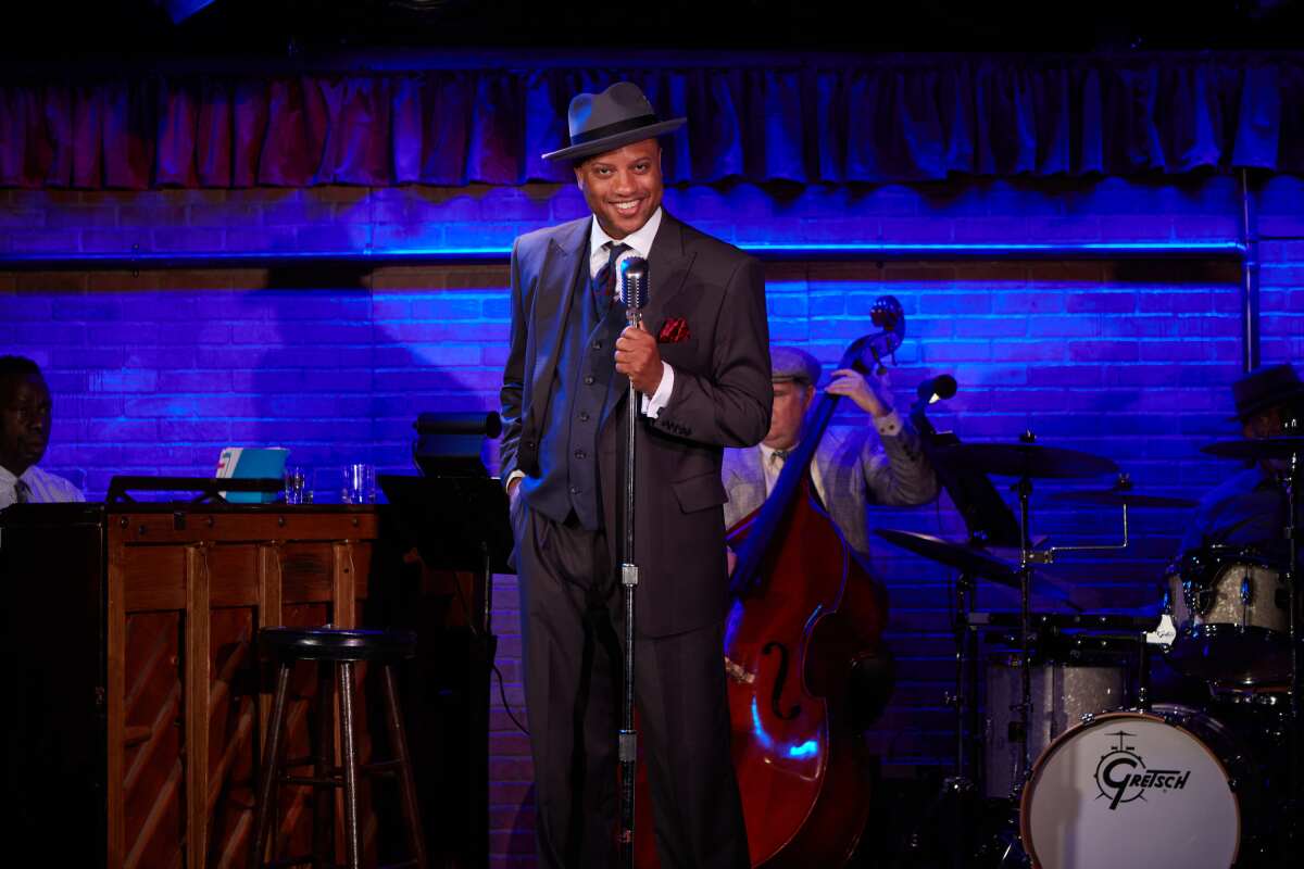 Elijah Rock plays Man in the Saloon in North Coast Repertory Theatre's "Blues in the Night."