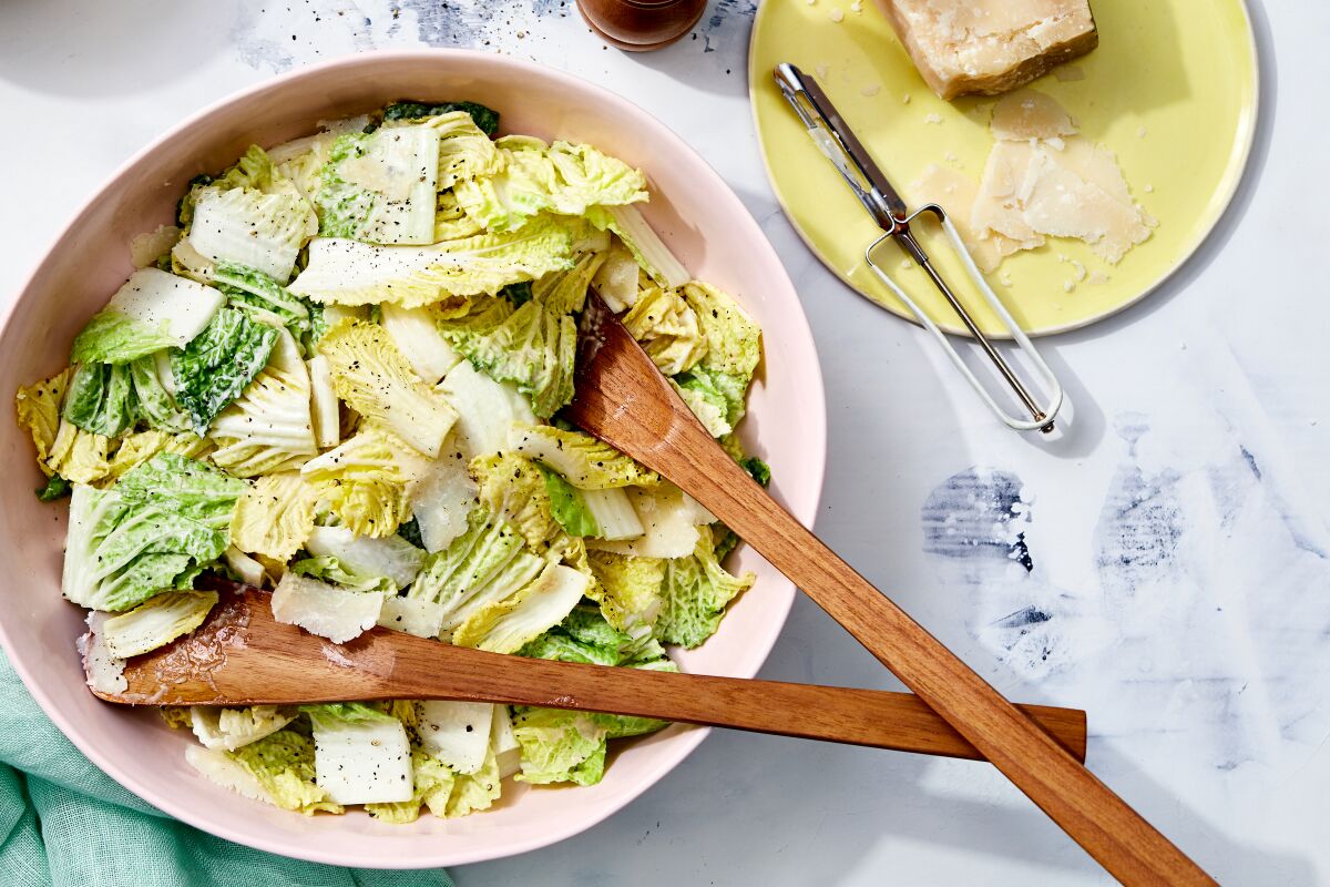 Nappa Cabbage Caesar Salad