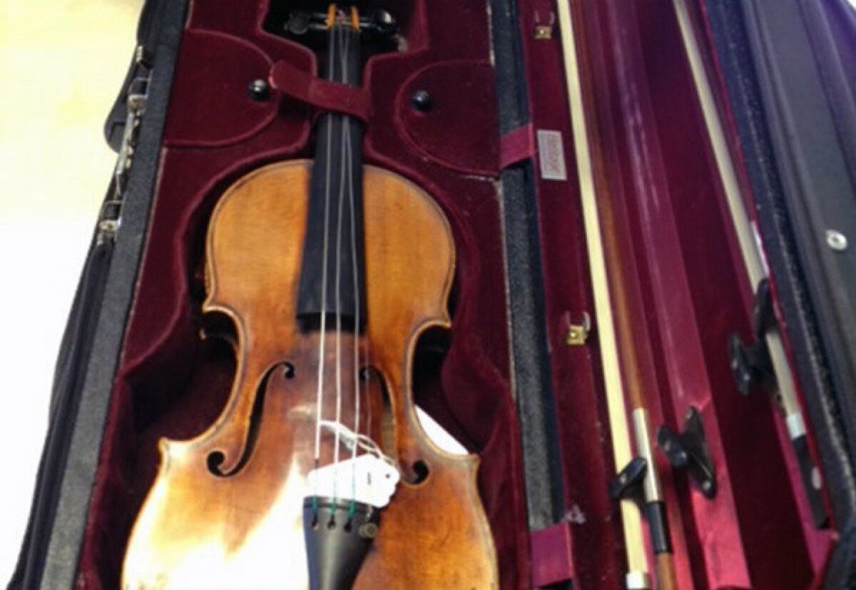 Stradivarius violin missing for three years is recovered - Los Times