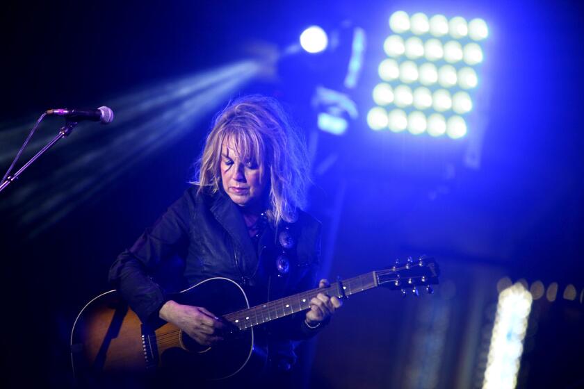 Lucinda Williams performs during Way Over Yonder on Santa Monica Pier.