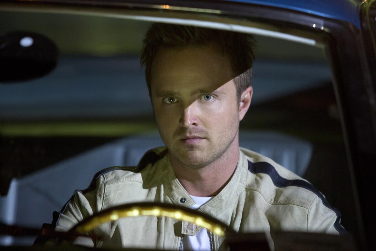 Aaron Paul, in a scene from Dreamworks' "Need for Speed," looks likely to earn more in its Chinese release than it does in America.