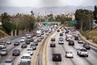 Motorists in traffic drive on Highway 101 in Los Angeles, California, U.S., on Thursday, July 8, 2021. According to AAA, the average price of regular gasoline in California is $4.308, with some gas stations nearing $6 per gallon. Photographer: Kyle Grillot/Bloomberg via Getty Images