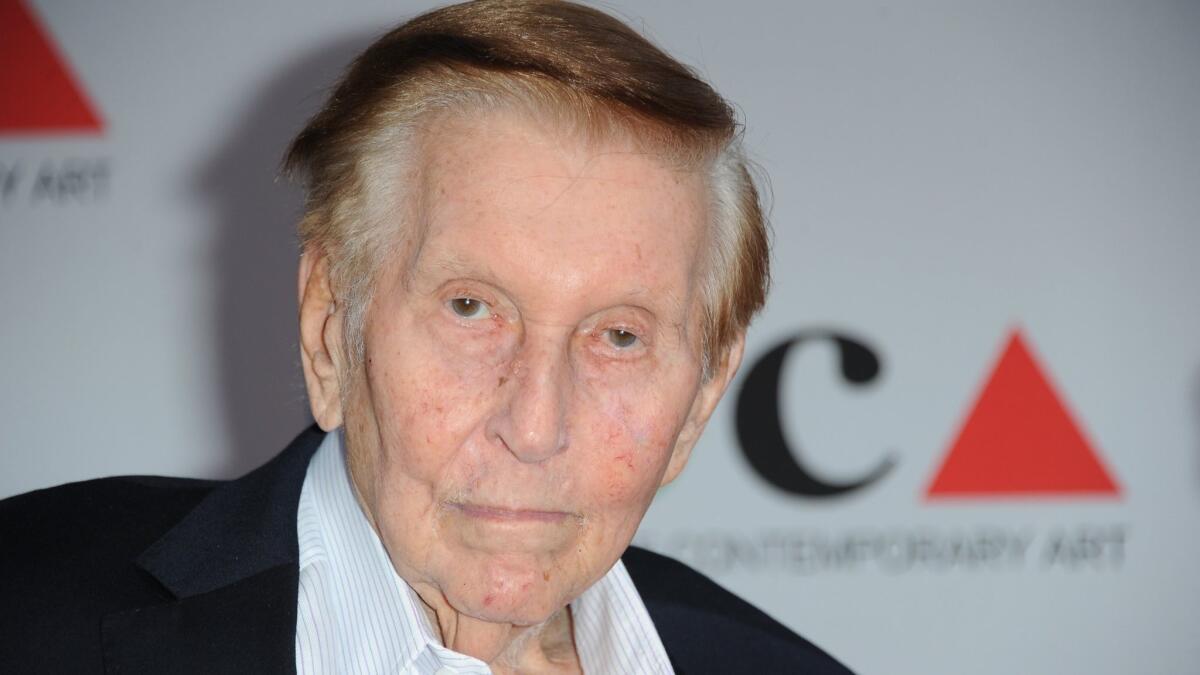 Sumner Redstone, shown in 2013, controls CBS and Viacom, but his involvement has waned as his health has deteriorated.