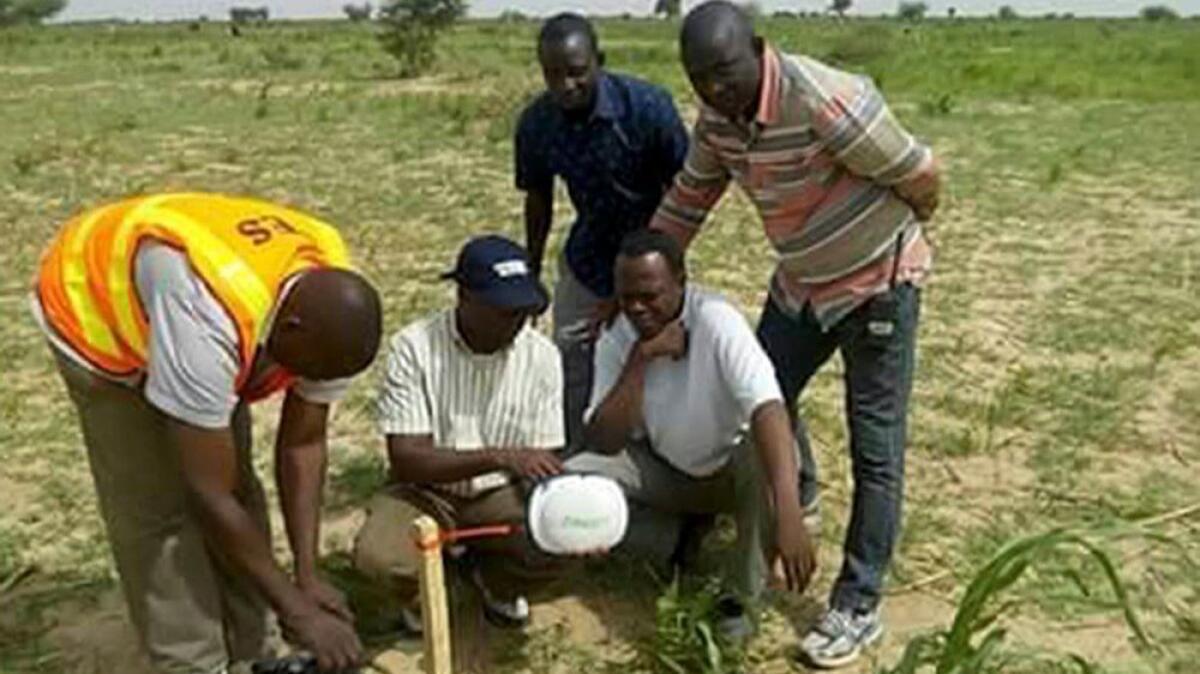 A team of geologists from the University of Maiduguri on an oil exploration exercise in northern Nigeria on July 22. The team was attacked by Boko Haram insurgents on Tuesday while traveling back to Maiduguri. Some were killed.