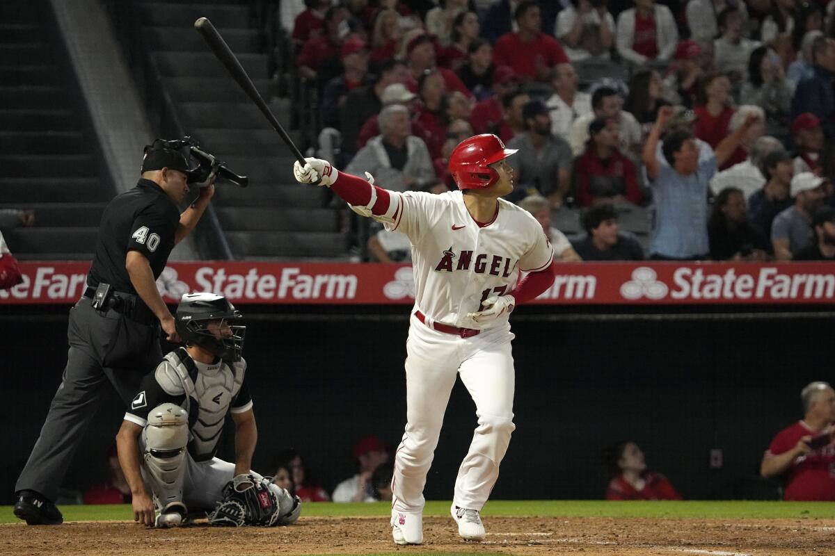 Shohei Ohtani de los Angelinos de Los Ángeles  