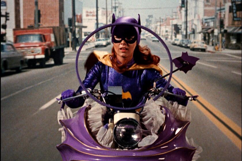 Yvonne Craig as Batgirl in the 1960s TV series "Batman."